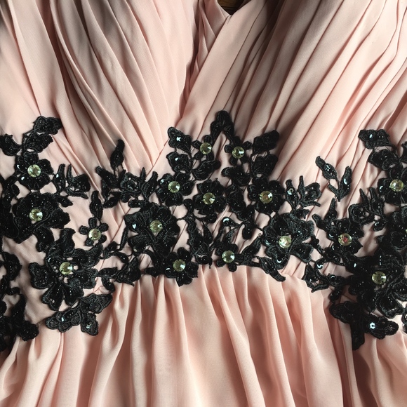 Blush Pink Prom Dress - Picture 3 of 4